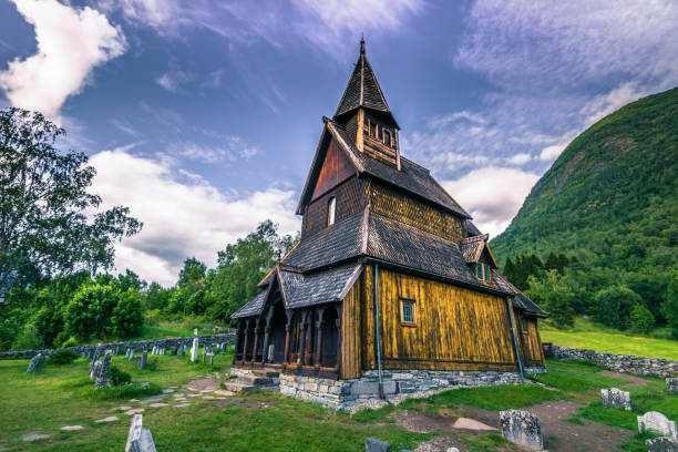 Urnes Stave Church, UNESCO site, in Ornes, Norway